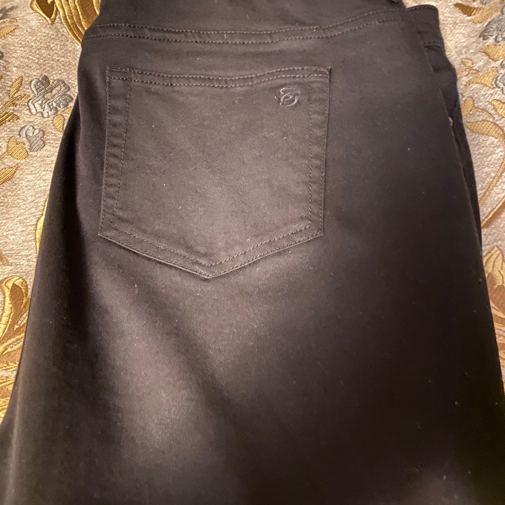 Susan graver black boot cut jeans
